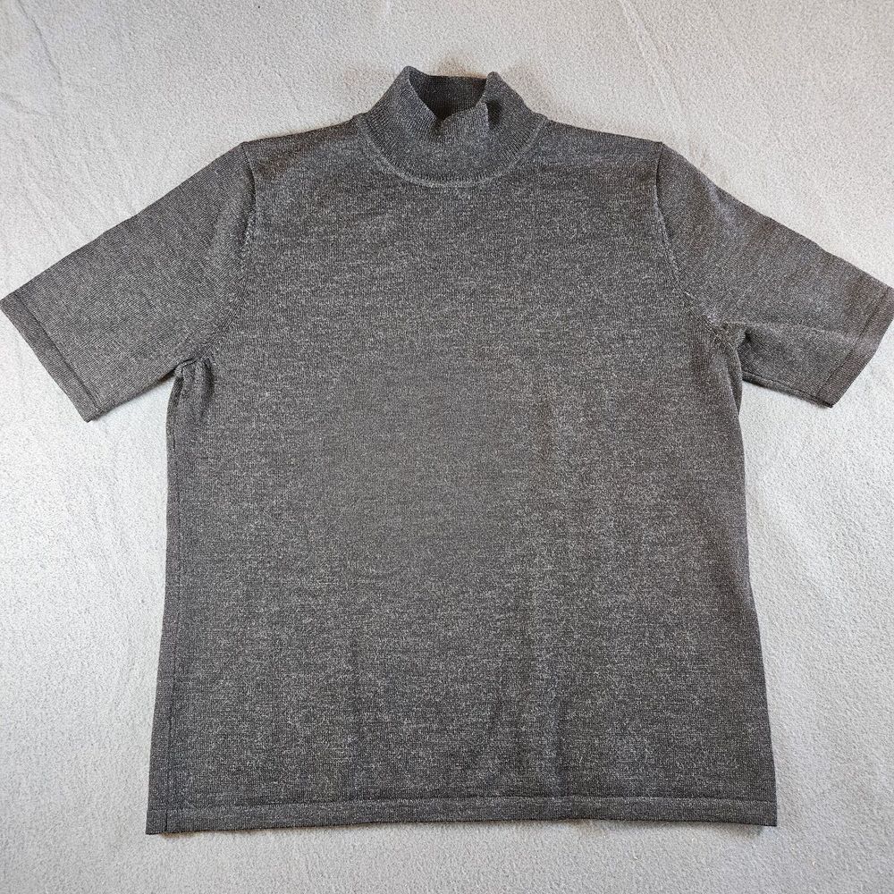 Pendleton 100% Merino Wool Short‎ Sleeve Womens Sweater Black